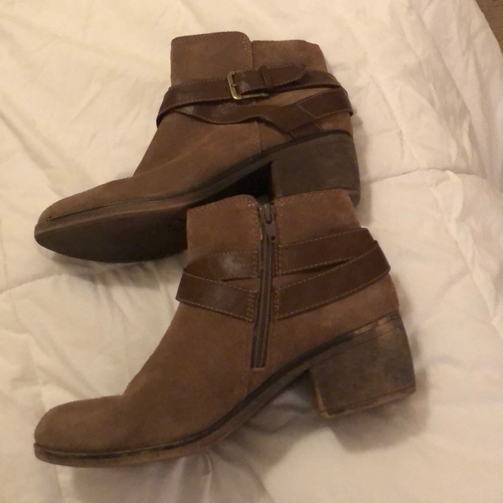 Tan Suede Booties